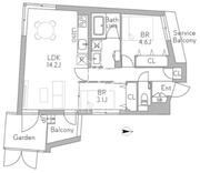 グランデュオ千歳船橋7 103 間取り図