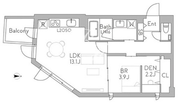 グランデュオ千歳船橋7 201 間取り図
