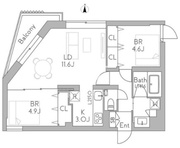 グランデュオ千歳船橋7 204 間取り図