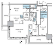 大崎ステーションレジデンス 2001 間取り図