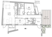 グランデュオ千歳船橋7 303 間取り図