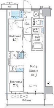 パークアクシス品川南大井パークフロント 537 間取り図