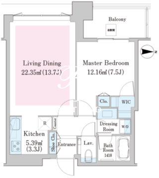 中野ステーションレジデンス 1110 間取り図