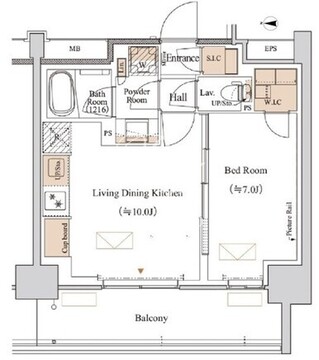 ブランシエスタ木場 1104 間取り図