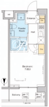 プラウドフラット中野 516 間取り図