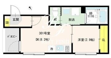 アルテアテラス池袋 101 間取り図