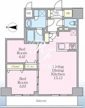 エスレジデンス板橋大山クレール 702 間取り図