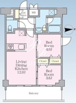 エスレジデンス板橋大山クレール 607 間取り図