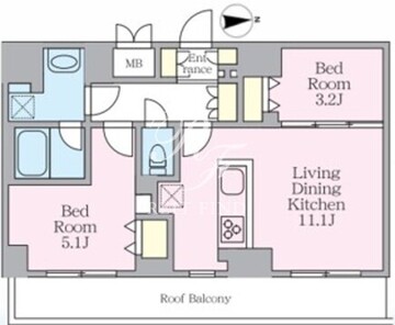 エスレジデンス板橋大山クレール 704 間取り図