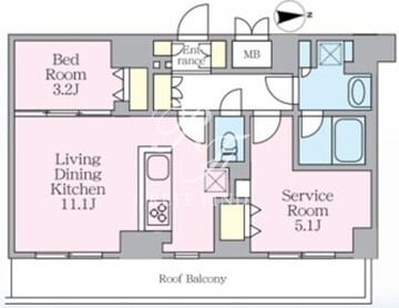 エスレジデンス板橋大山クレール 705 間取り図