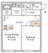 Gemini志村三丁目 401 間取り図