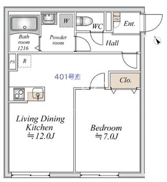 Gemini志村三丁目 401 間取り図