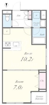 レジデンス高円寺スクエア 104 間取り図