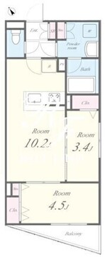 レジデンス高円寺スクエア 501 間取り図