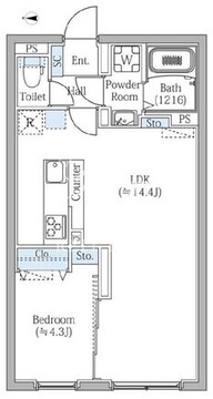 エスジーコート学芸大学 302 間取り図
