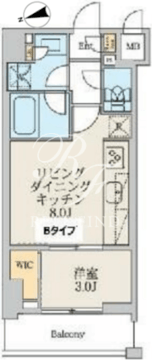 クレストコート北千住レジデンス 902 間取り図