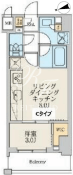 クレストコート北千住レジデンス 903 間取り図