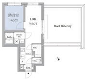 アスティーレスタジオ練馬平和台 502 間取り図