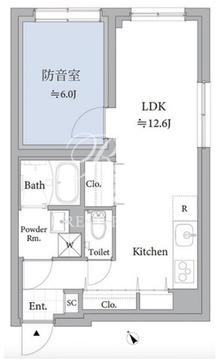 アスティーレスタジオ練馬平和台 103 間取り図