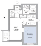 アスティーレスタジオ練馬平和台 404 間取り図