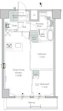 ワンルーフレジデンス中野 902 間取り図
