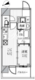 パークフラッツ蔵前 401 間取り図