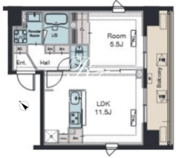 ラグゼナ平和島 1201 間取り図