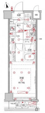 クレイシアIDZ王子 303 間取り図