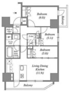 ACPレジデンス錦糸町 203 間取り図