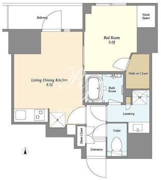 ドゥーエ両国4 304 間取り図