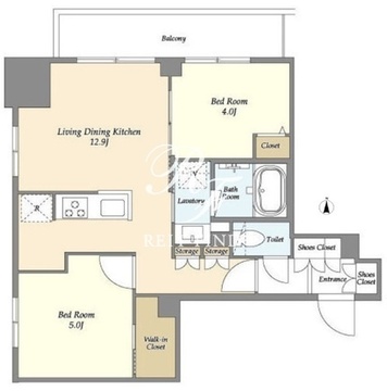 ドゥーエ両国4 803 間取り図