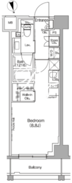 ザ・パークハビオ高円寺レジデンス 709 間取り図
