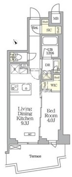 アイフラット明大前 102 間取り図