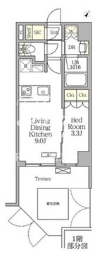 アイフラット明大前 104 間取り図
