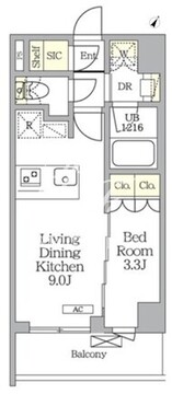 アイフラット明大前 206 間取り図