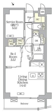 アイフラット明大前 204 間取り図