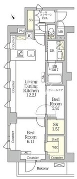 アイフラット明大前 205 間取り図
