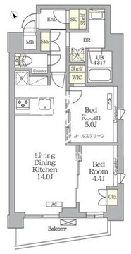 アイフラット明大前 501 間取り図