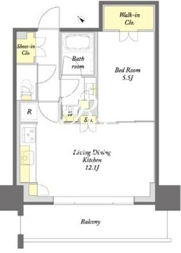 プライムメゾン板橋 1808 間取り図
