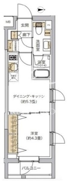 リビオメゾン湯島 212 間取り図