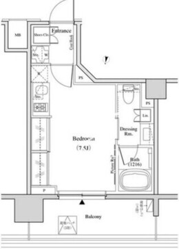 ザ・パークハビオ代々木 306 間取り図