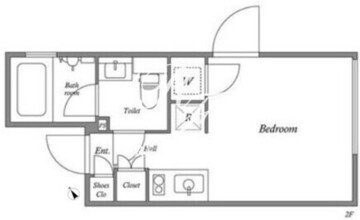 パセオ新宿三丁目 1-202 間取り図