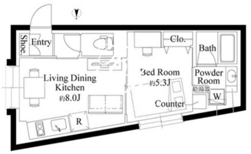 エディット阿佐ヶ谷 402 間取り図