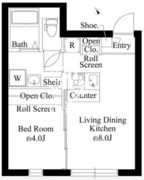レガーロ上野松が谷 402 間取り図