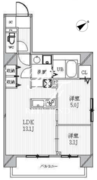 パークフラッツ蔵前 603 間取り図