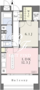 カスタリア住吉2 603 間取り図