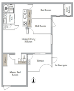 ベルメゾン中村橋ノースNW 101 間取り図