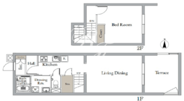 ベルメゾン中村橋ノースNW 104 間取り図