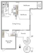 ベルメゾン中村橋ノースNW 201 間取り図