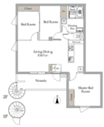 ベルメゾン中村橋ノースNW 203 間取り図